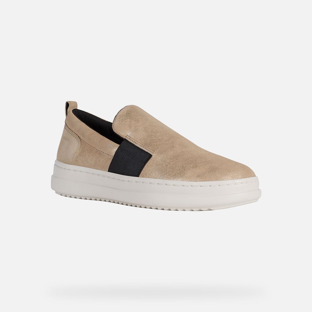 Geox Bayan Spor Ayakkabı Bej Rengi - Pontoise - KOQ-754608